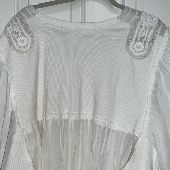 Free People Sunday Tunic Top in White New Without Tags Xs-XL - Picture 5 of 8